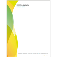 Letter Size Form with Bleed (4 Color Process)